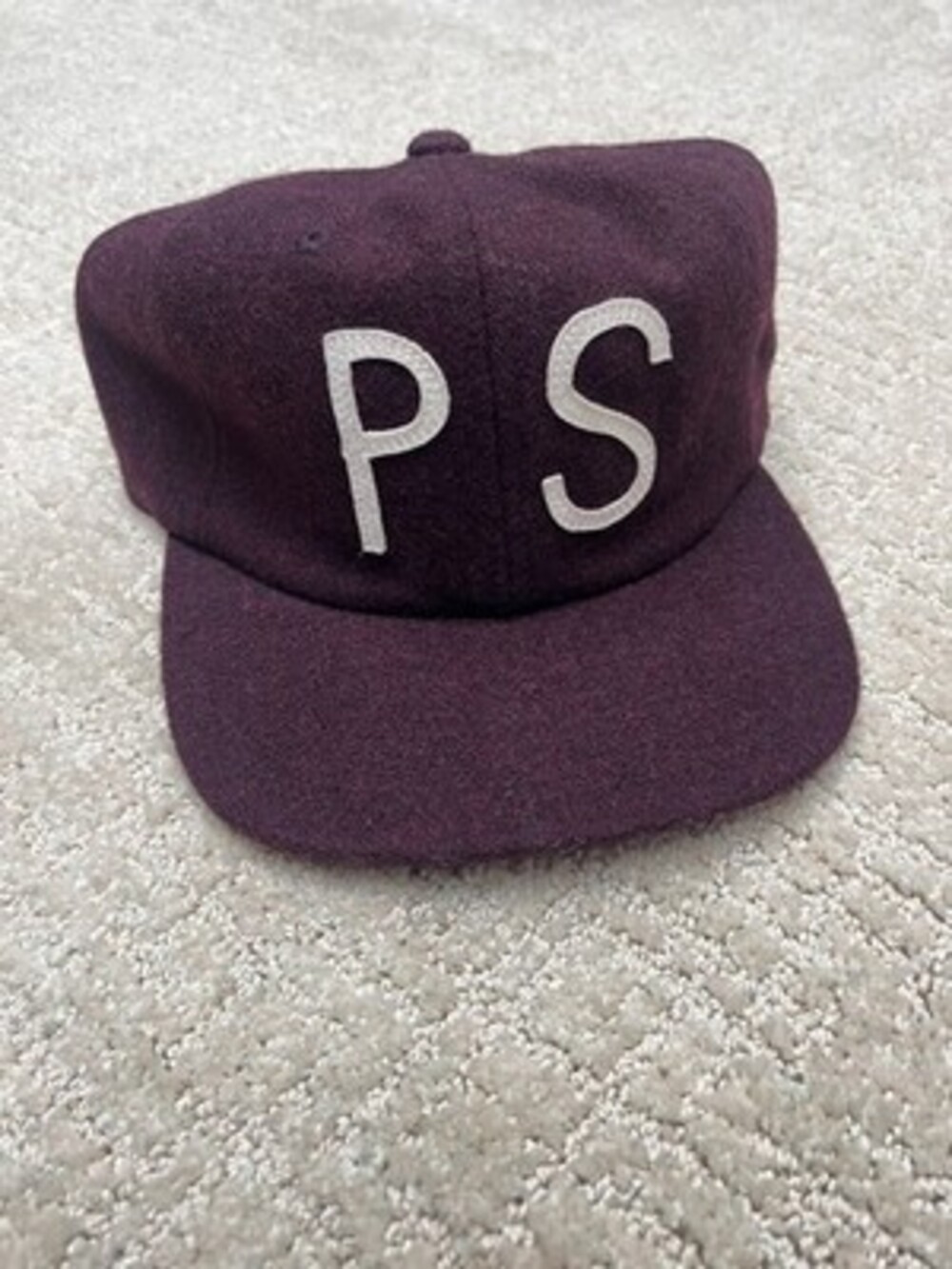 POLER PS Poler Stuff Burgundy Wool Blend Adjustable Hat Cap Wool Camping *NWOT*